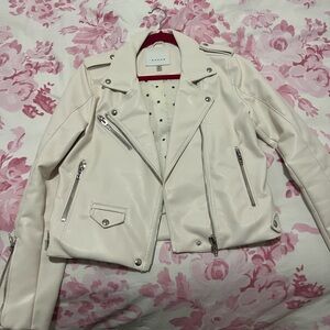 Blank NYC White Leather Jacket